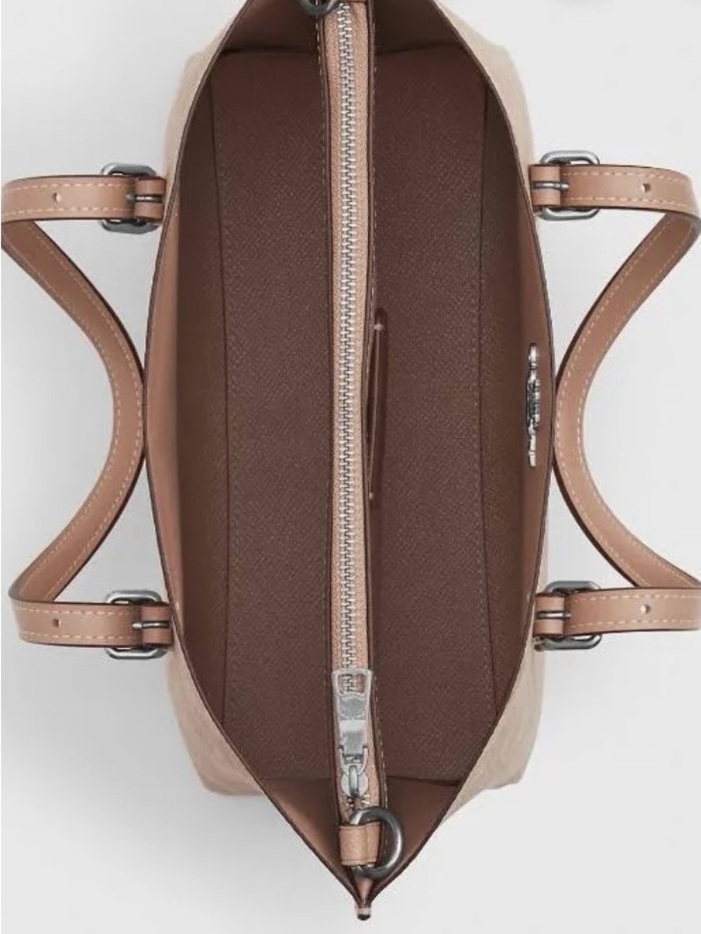 Coach Mollie 25 Satchel in Taupe Signature Canvas - Picture 3 of 6
